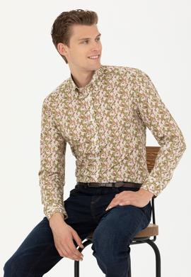 Erkek Taş Uzun Kollu Gömlek - 50272681006