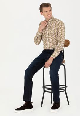 Erkek Taş Uzun Kollu Gömlek - 50272681006