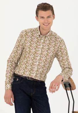 Erkek Taş Uzun Kollu Gömlek - 50272681006