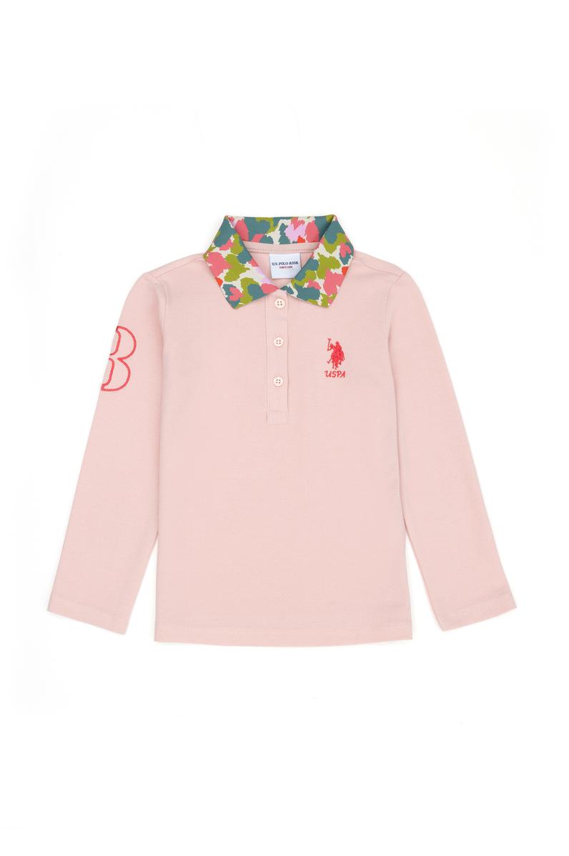 Kız Çocuk Toz Pembe Basic Sweatshirt