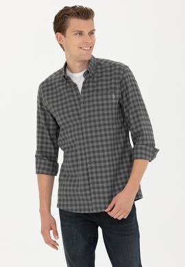 Erkek Antrasit Uzun Kollu Gömlek - 50272690013