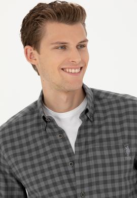 Erkek Antrasit Uzun Kollu Gömlek - 50272690013