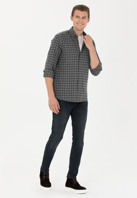 Erkek Antrasit Uzun Kollu Gömlek - 50272690013
