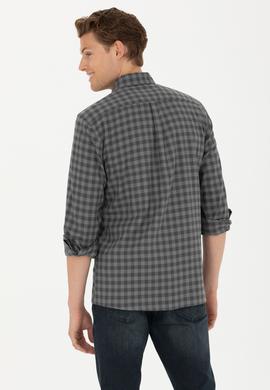 Erkek Antrasit Uzun Kollu Gömlek - 50272690013