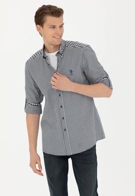 Erkek Lacivert Uzun Kollu Gömlek - 50272703041