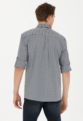 Erkek Lacivert Uzun Kollu Gömlek - 50272703041