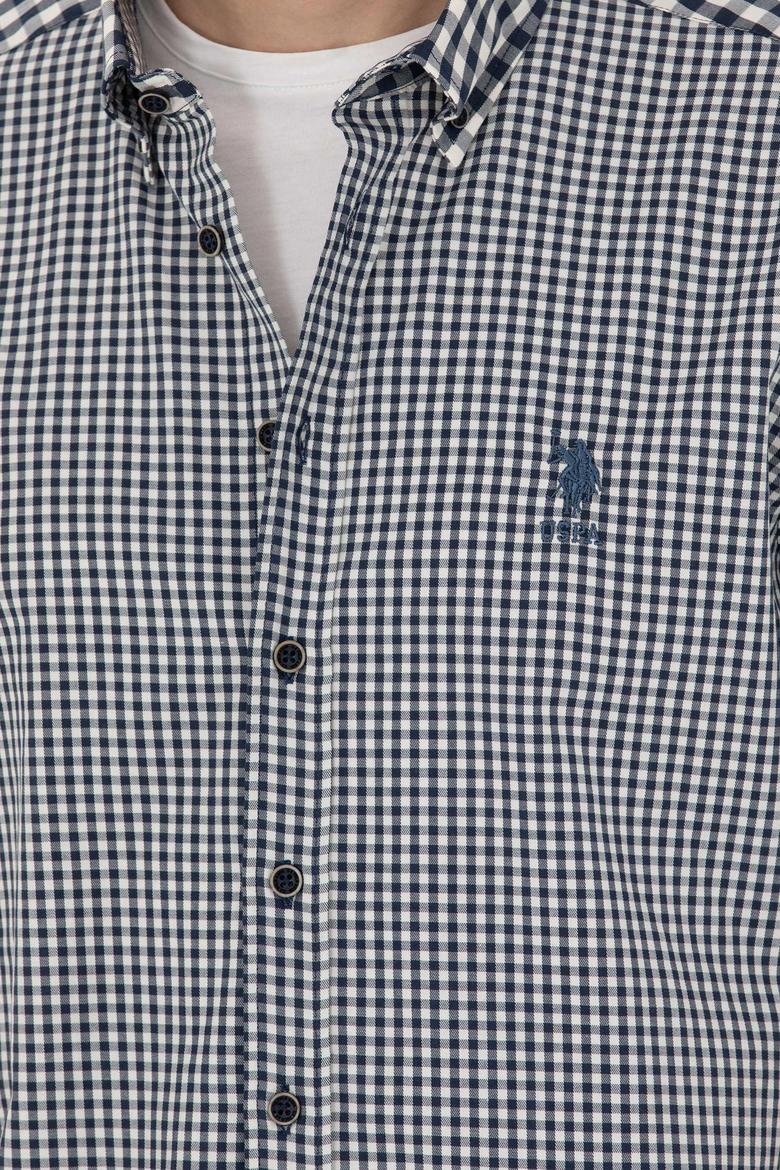 Erkek Lacivert Uzun Kollu Gömlek - 50272703041