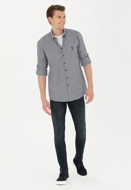 Erkek Lacivert Uzun Kollu Gömlek - 50272703041