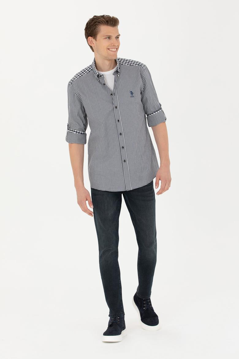 Erkek Lacivert Uzun Kollu Gömlek - 50272703041