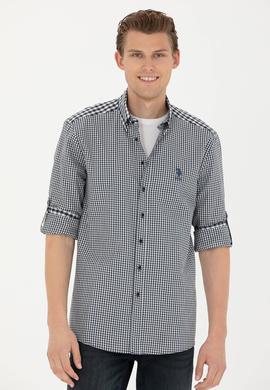 Erkek Lacivert Uzun Kollu Gömlek - 50272703041