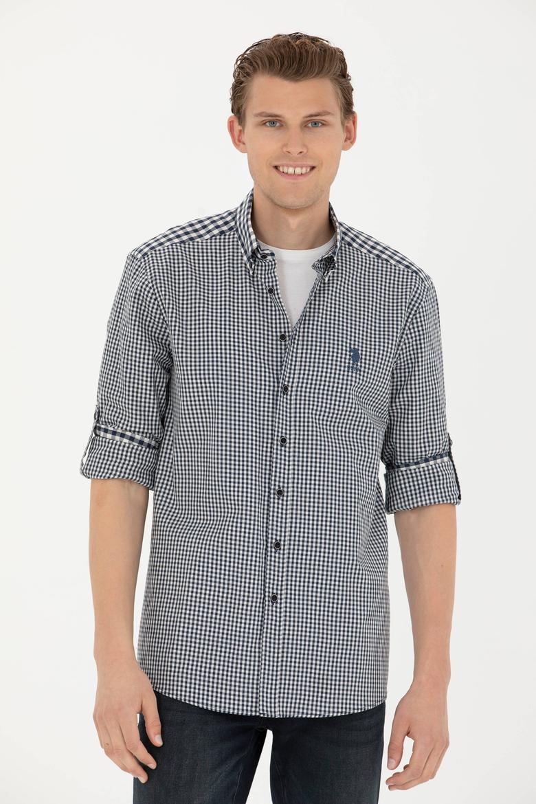 Erkek Lacivert Uzun Kollu Gömlek - 50272703041