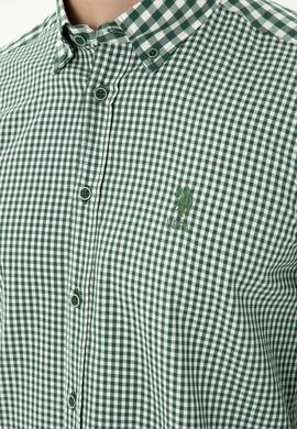 Erkek Yeşil Uzun Kollu Gömlek - 50272703049