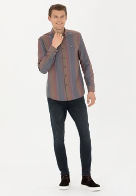 Erkek Antrasit Uzun Kollu Gömlek - 50272710006