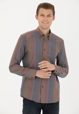 Erkek Antrasit Uzun Kollu Gömlek - 50272710006