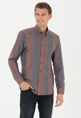 Erkek Antrasit Uzun Kollu Gömlek - 50272710006