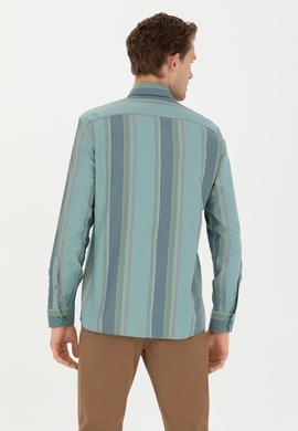 Erkek Mint Uzun Kollu Gömlek - 50272710024