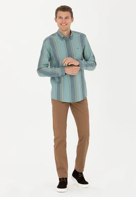 Erkek Mint Uzun Kollu Gömlek - 50272710024
