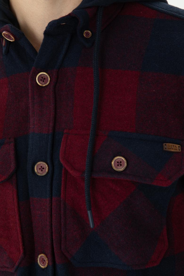 Erkek Bordo Uzun Kollu Gömlek - 50272727006