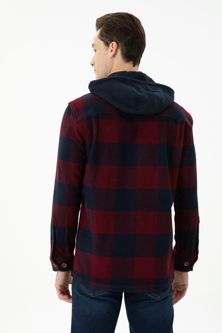 Erkek Bordo Uzun Kollu Gömlek - 50272727006