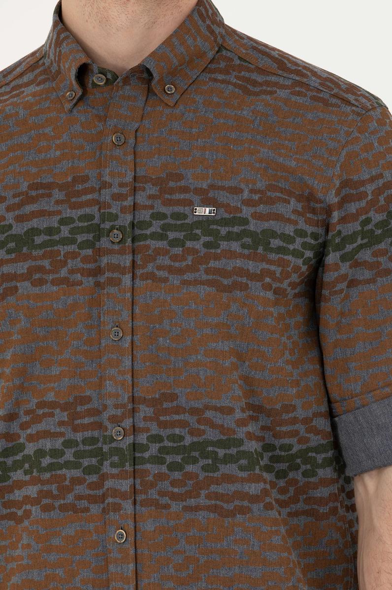 Erkek Antrasit Uzun Kollu Gömlek