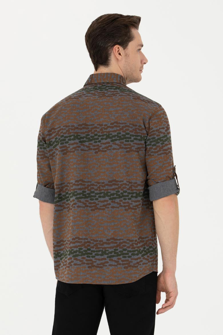 Erkek Antrasit Uzun Kollu Gömlek - 50272753015