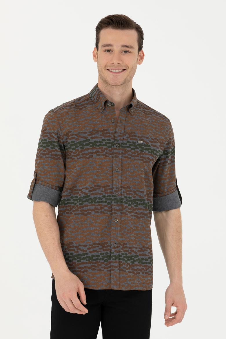 Erkek Antrasit Uzun Kollu Gömlek - 50272753015