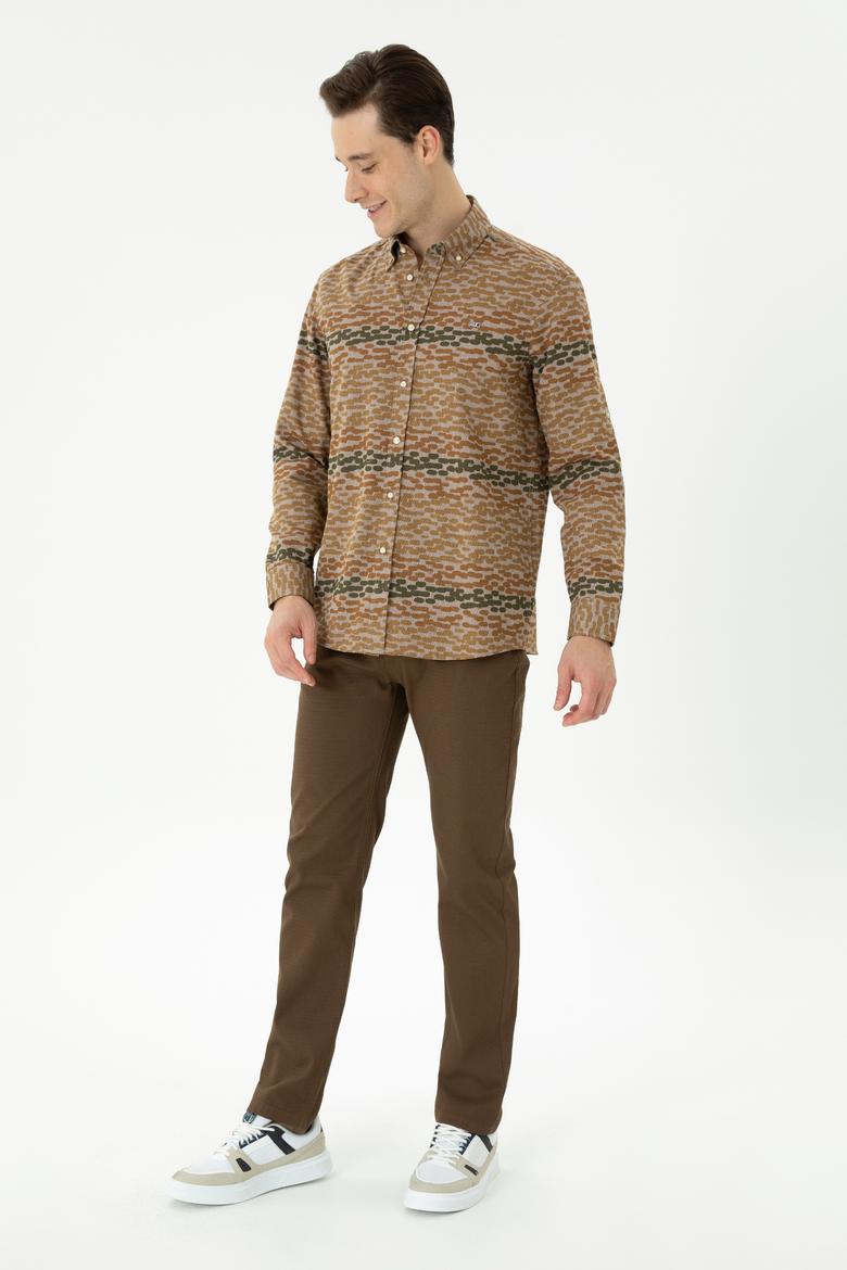 Erkek Taş Uzun Kollu Gömlek - 50272753023