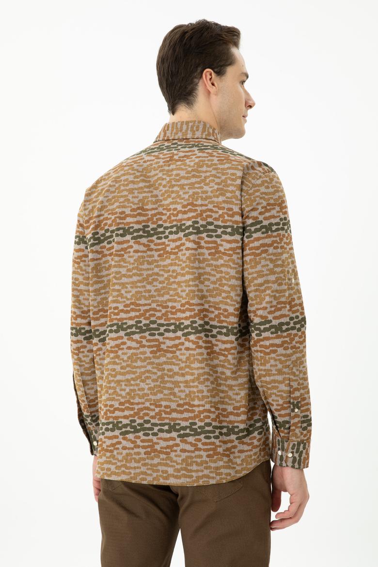 Erkek Taş Uzun Kollu Gömlek - 50272753023