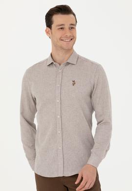 Erkek Taş Uzun Kollu Gömlek - 50272757024