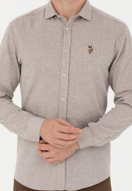 Erkek Taş Uzun Kollu Gömlek - 50272757024