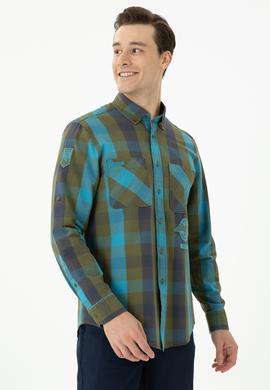 Erkek Haki Uzun Kollu Gömlek - 50272872005