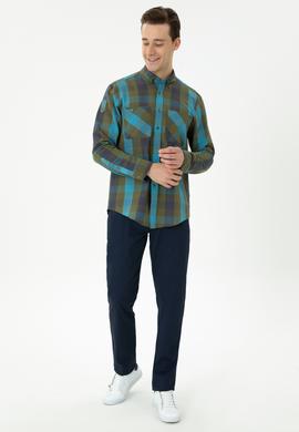 Erkek Haki Uzun Kollu Gömlek - 50272872005