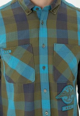 Erkek Haki Uzun Kollu Gömlek - 50272872005