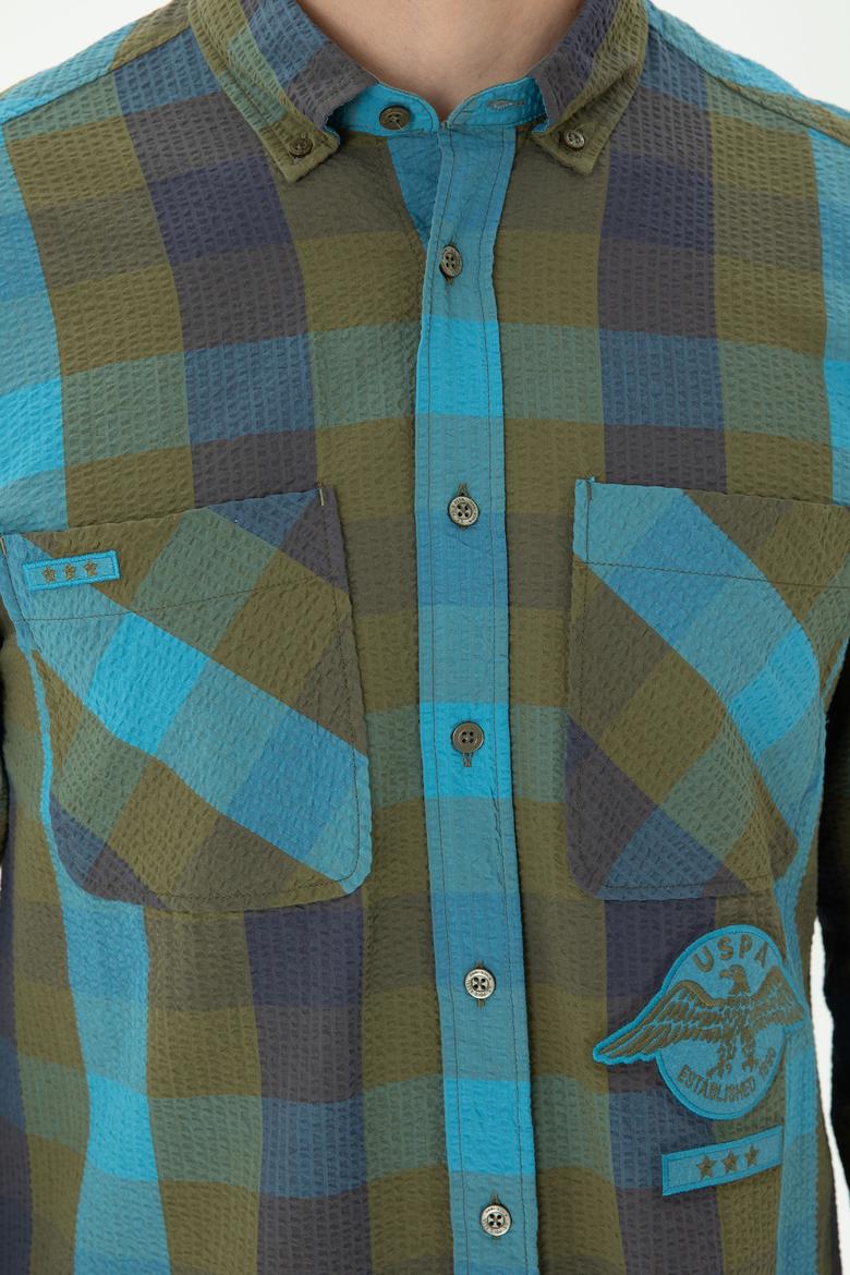 Erkek Haki Uzun Kollu Gömlek - 50272872005