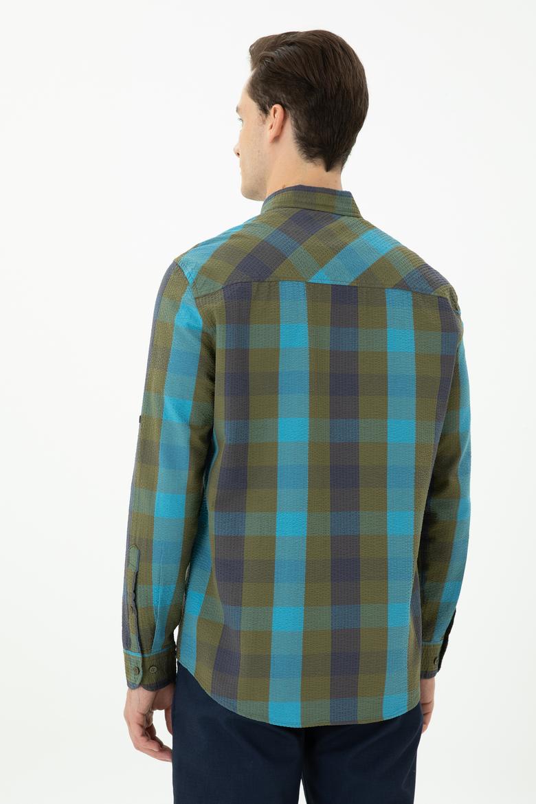 Erkek Haki Uzun Kollu Gömlek - 50272872005