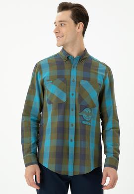 Erkek Haki Uzun Kollu Gömlek - 50272872005