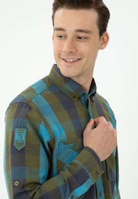 Erkek Haki Uzun Kollu Gömlek - 50272872005