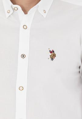 Erkek Beyaz Uzun Kollu Basic Gömlek - 50276495018