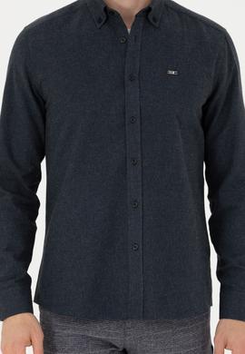 Erkek Siyah Uzun Kollu Gömlek - 50276574042