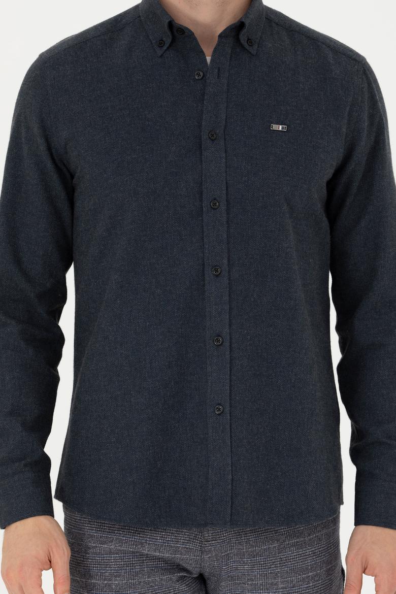 Erkek Siyah Uzun Kollu Gömlek - 50276574042