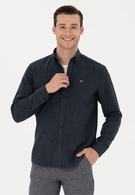 Erkek Siyah Uzun Kollu Gömlek - 50276574042