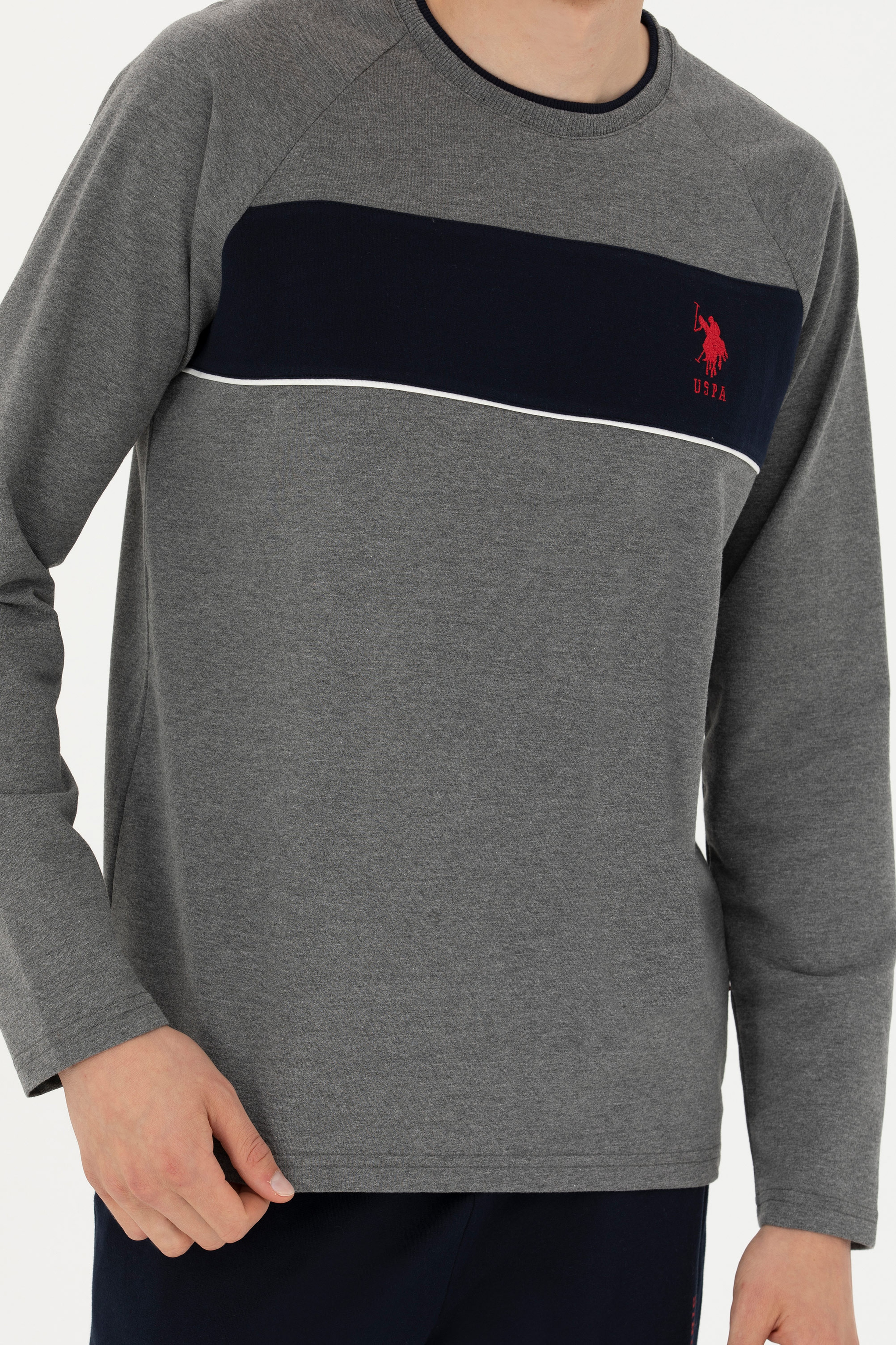 Erkek Antrasit Melanj Pijama Takımı - Image 6