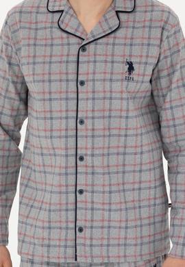 Erkek Gri Melanj Pijama Takımı - 50284691002