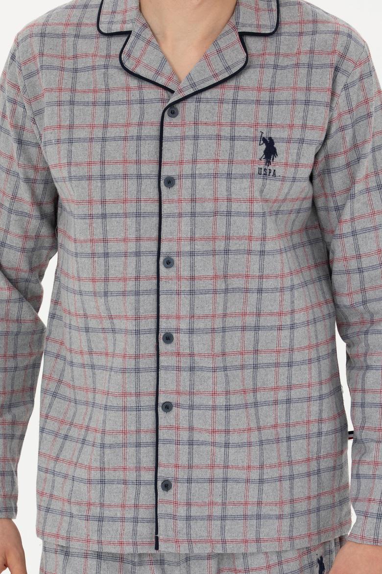 Erkek Gri Melanj Pijama Takımı - 50284691002