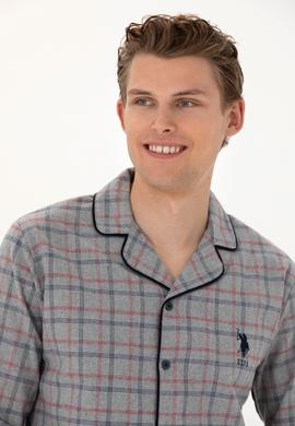 Erkek Gri Melanj Pijama Takımı - 50284691002