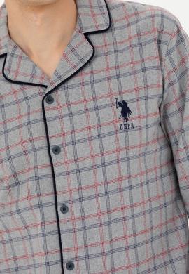 Erkek Gri Melanj Pijama Takımı - 50284691002