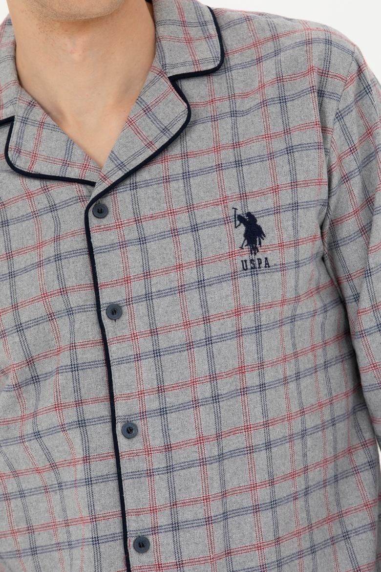 Erkek Gri Melanj Pijama Takımı - 50284691002