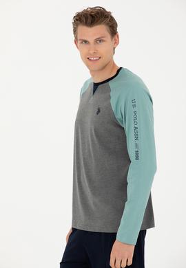 Erkek Antrasit Melanj Pijama Takımı - 50284694002