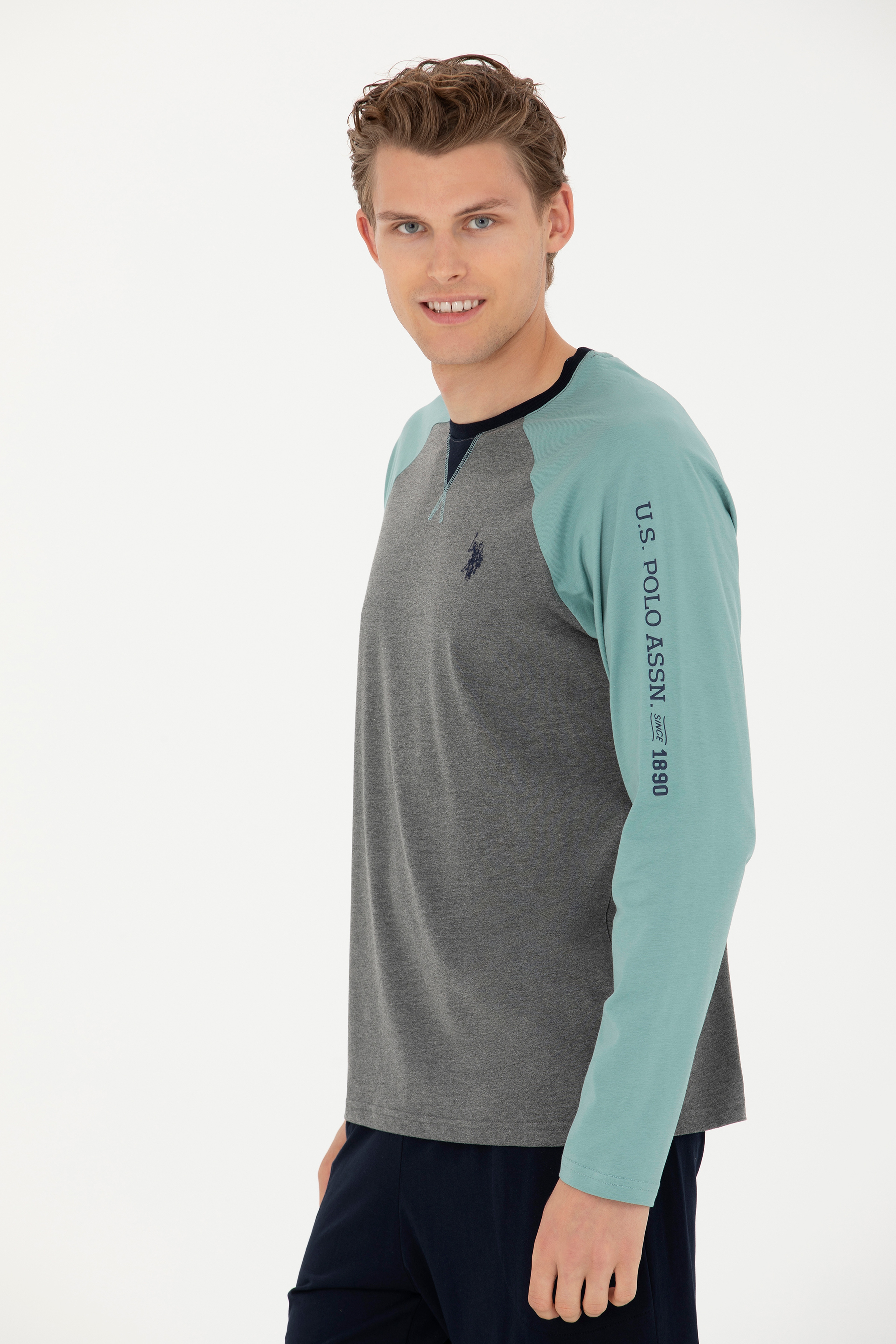 Erkek Antrasit Melanj Pijama Takımı - Image 3
