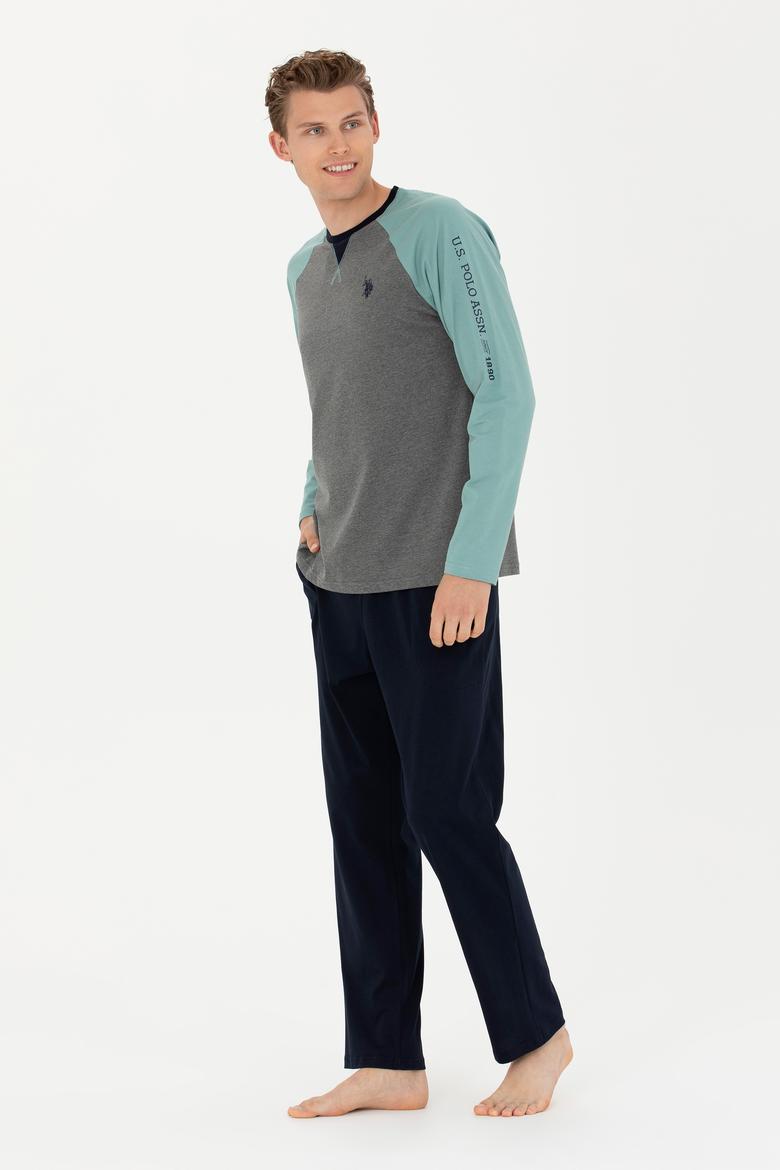 Erkek Antrasit Melanj Pijama Takımı - 50284694002